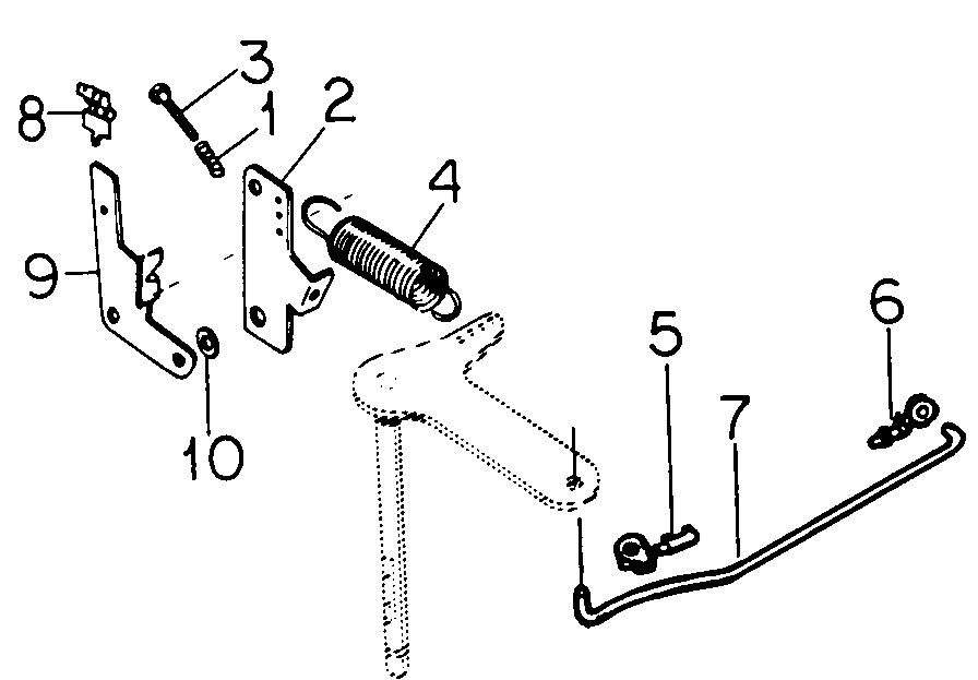 Governor Diagram and Parts List for 1914 145986100-145986399-146986100-146986399 Cub Cadet Lawn Tractor